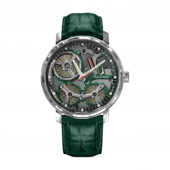 阿克特隆/Accutron SPACEVIEW 2020 43.5MM 不锈钢 自动机械机芯 手表 2ES6A003