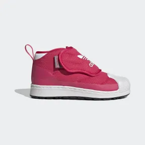 阿迪达斯/Adidas ORIGINALS 红/白 男童|女童 SUPERSTAR 360 BOOT C 经典运动软底雪地靴 FV7268