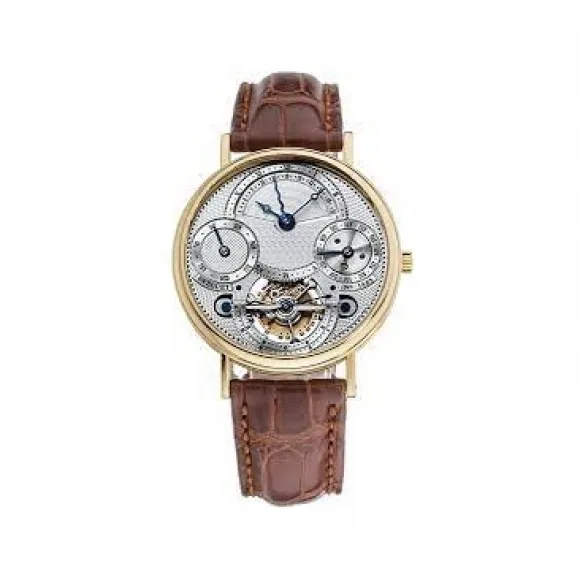 宝玑/Breguet 经典复杂 Complications 系列 18k黄金 手动机械机芯 男表 3757BA-1E-9V6