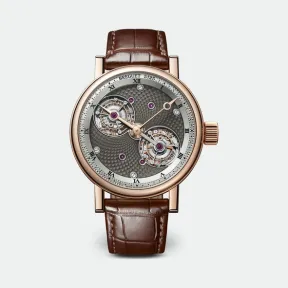 宝玑/Breguet 经典复杂 Complications 系列 18k玫瑰金 手动机械机芯 男表 5347BR-2A-9ZU