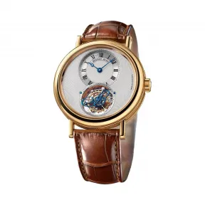 宝玑/Breguet 经典复杂 Complications 系列 18k黄金 手动机械机芯 男表 5357BA-1B-9V6