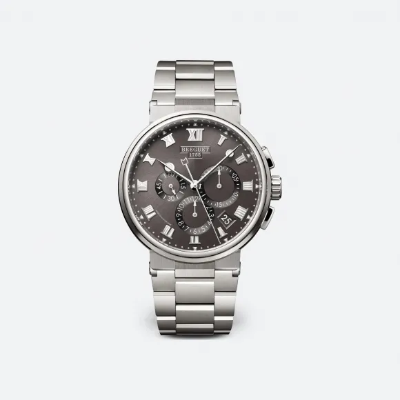 宝玑/Breguet 航海 Marine 系列 钛金属 自动机械机芯 男表 5527TI-G2-TW0