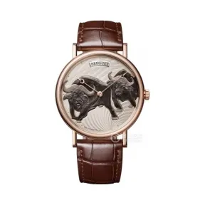 宝玑/Breguet 经典系列 18k玫瑰金 自动机械机芯 男表 7145BR-15-9WU-02