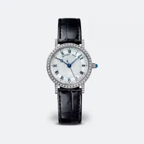 宝玑/Breguet 18kt 白金 30 MM 自动机械机芯 女表 8068bb-52-964-dd00