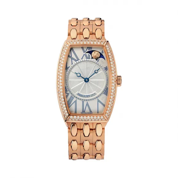 宝玑/Breguet 传承 Heritage 系列 18k玫瑰金镶钻 自动机械机芯 女表 8861BR-11-RB0-D000