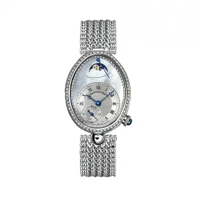 宝玑/Breguet 那不勒斯皇后 Reine De Naples 系列 18k白金镶钻 自动机械机芯 女表 8908BB-52-J20-D000