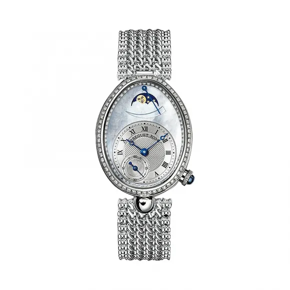 宝玑/Breguet 那不勒斯皇后 Reine De Naples 系列 18k白金镶钻 自动机械机芯 女表 8908BB-52-J20-D000