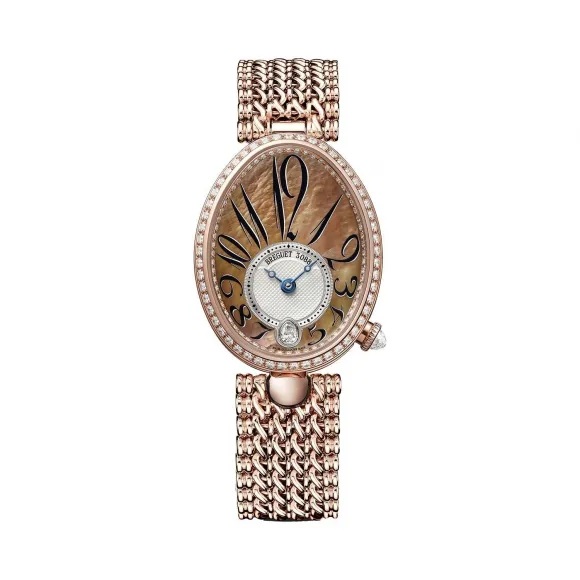 宝玑/Breguet 那不勒斯皇后 Reine De Naples 系列 18k玫瑰金镶钻 自动机械机芯 女表 8918BR-5T-J20-D000