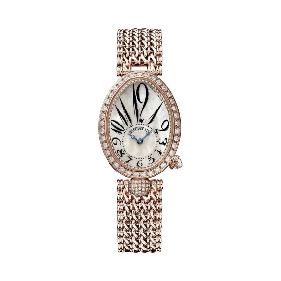 宝玑/Breguet 18k玫瑰金镶钻 24.95 MM X 33 MM 自动机械机芯 女表 8928br-5w-j20-dd0d
