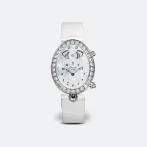宝玑/Breguet 那不勒斯皇后 Reine De Naples 系列 18k白金镶钻 手动机械机芯 女表 8978BB-58-974-D00D