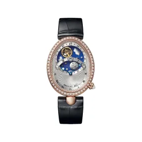 宝玑/Breguet 那不勒斯皇后 Reine De Naples 系列 18k玫瑰金镶钻 自动机械机芯 女表 8998BR-11-974-D00D
