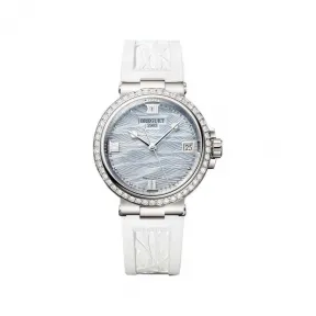 宝玑/Breguet 航海 Marine 系列 18k白金 自动机械机芯 女表 9518BB-V2-584-D000