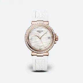 宝玑/Breguet 18k玫瑰金镶钻 33.8 MM 自动机械机芯 女表 9518br-52-584-d000