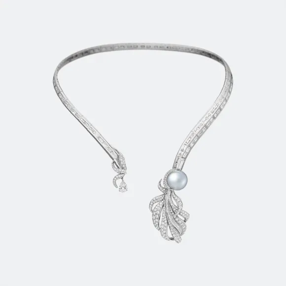 宝玑/Breguet 白金 项链 Plumes GJ15BB069D5DD