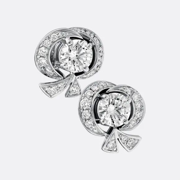 宝玑/Breguet 白金 耳环 La Rose de la Reine, Solitaire GJ24BB01.6DDAAL