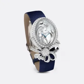 宝玑/Breguet 高级珠宝腕表系列 18k白金镶钻 33x 24.95毫米 自动机械机芯 女表 GJ27BB8924-DDD83L