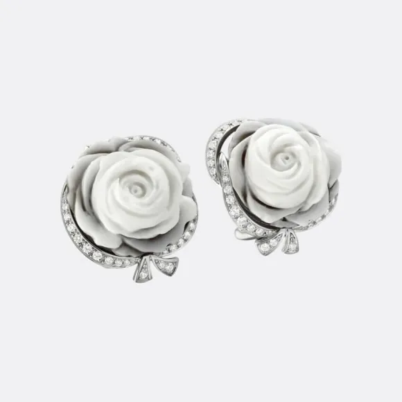 宝玑/Breguet 白金 耳环 La Rose de la Reine GJE24BB01.9001