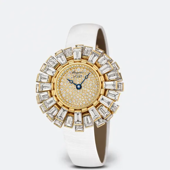 宝玑/Breguet Montres Breguet 33.8 MM 18K白色金 自动机械机芯 女表 GJE26B-B2-0.8-589D