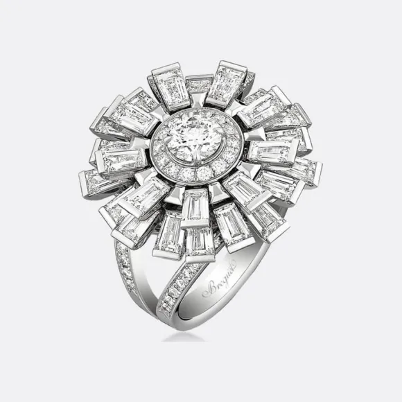 宝玑/Breguet 白金 钻石 指环 Petite Fleur GJE26BB05.9001