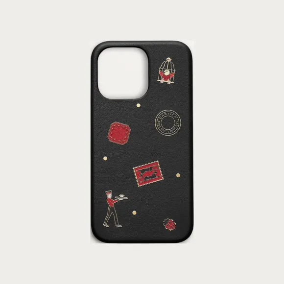 卡地亚/Cartier OG000639 Diabolo de Cartier手机壳（iPhone 13适用） 黑色小牛皮 