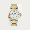 卡地亚/Cartier W2PA0009 - Pasha de Cartier腕表 41毫米 K金 - 精钢色 自动上链 - 41毫米表款 自动上链机芯 18K黄金与精钢 可替换式金属表链与皮表带