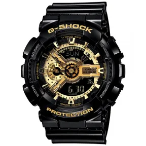 卡西欧/Casio G-SHOCK 时尚潮流双显黑金系列运动手表GA-110GB-1A