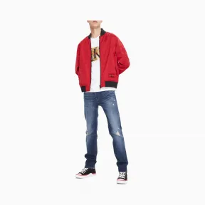 卡尔文·克莱恩/Calvin Klein 男士新春系列棒球领正反两面穿单夹克 4ASJSS4-牛仔休闲系列