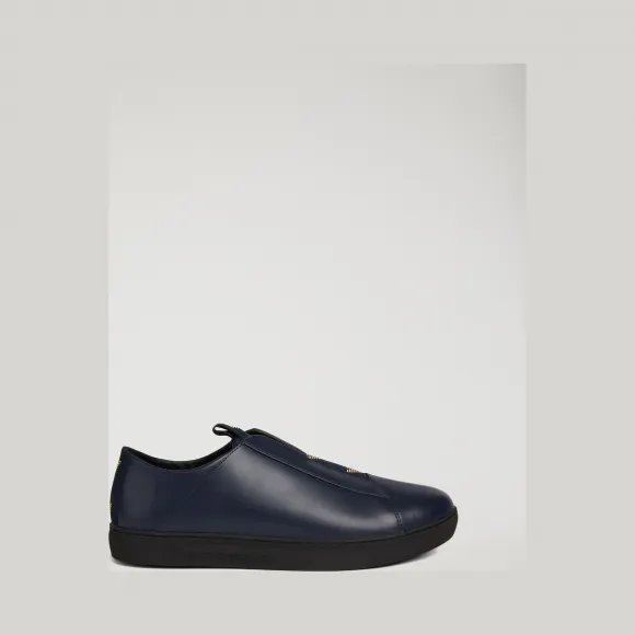 安普里奥·阿玛尼/Emporio Armani 对比感徽标纳帕皮革套穿式运动鞋 11513498np