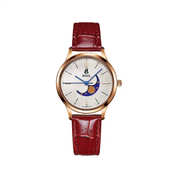 依波路/Ernest Borel 典雅系列 29.00 MM 316L精钢表壳 石英机芯 女表 LGR880-412RD
