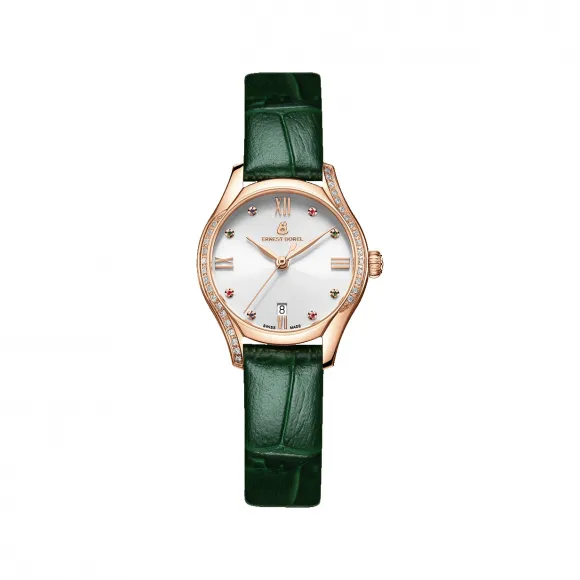 依波路/Ernest Borel 星钻系列 26.00 MM 316L精钢表壳 石英机芯 女表 N0118L0C-QR4L