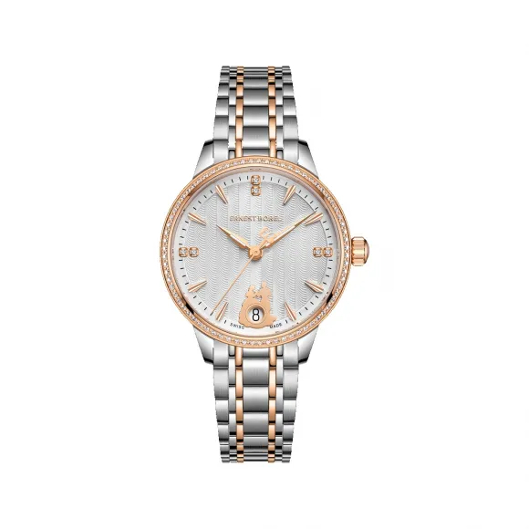 依波路/Ernest Borel 真挚系列 32.00MM 316L精钢 自动机械机芯 女表 N0519L0A-MY4N