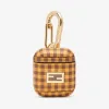 芬迪/Fendi 棕色皮革耳机保护套 7AR816ABQJF1BDQ