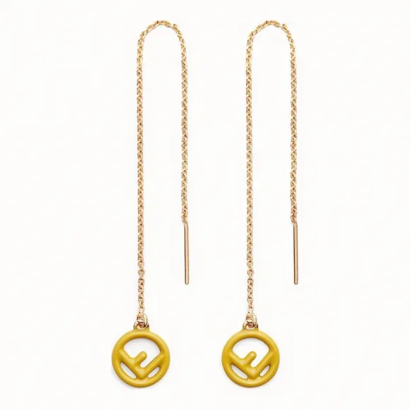 芬迪/Fendi F IS 耳环_金色和黄色耳环 8AG811 A2F RF15IM