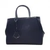 芬迪/Fendi  深蓝色 牛皮  手提包 8BH250D7EF0D7N