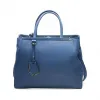 芬迪/Fendi  蓝色 牛皮  手提包 8BH250D7EF0QF4