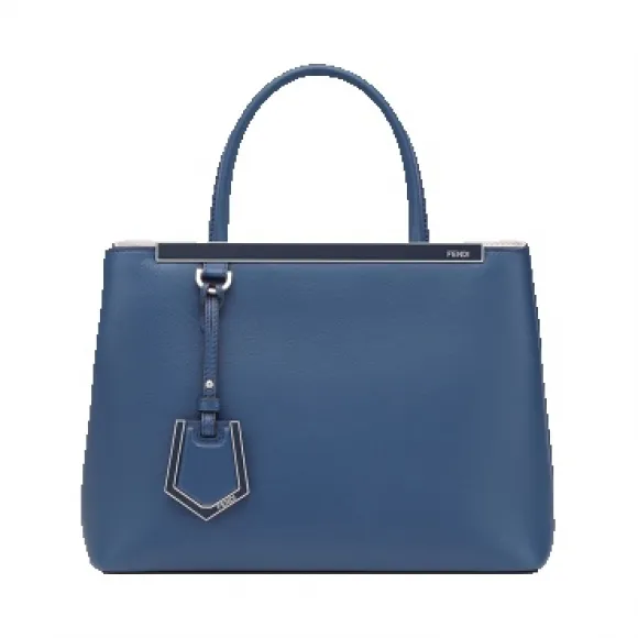 芬迪/Fendi 女士蓝色PETITE 2JOURS小牛皮包袋 8BH253 3WL F07HQ