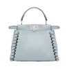 芬迪/Fendi 女士粉蓝色Mini Peekaboo手袋软皮包袋 8BN244 7G1 F03TC