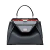 芬迪/Fendi 女士蓝色REGULAR PEEKABOO小牛皮包袋 8BN290 3ZN F07F6