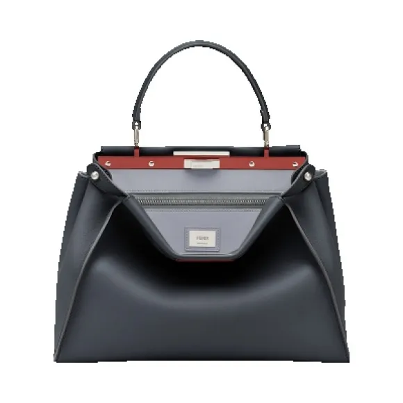 芬迪/Fendi 女士蓝色REGULAR PEEKABOO小牛皮包袋 8BN290 3ZN F07F6
