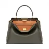 芬迪/Fendi 女士深草绿色Peekaboo手袋小牛皮包袋 8BN290 3ZN F09SC