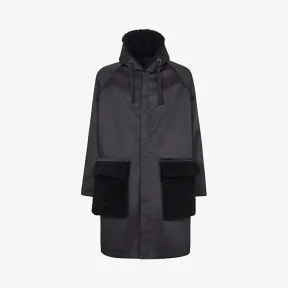 芬迪/Fendi 黑色尼龙大衣 FW0508AA8LF0QA1