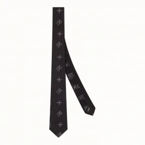 芬迪/Fendi 领带_黑色真丝领带 FXC023 A76 SF0QA1