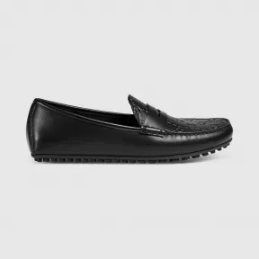 古驰/Gucci Gucci Signature皮革驾车鞋 431063-CWD20-1000