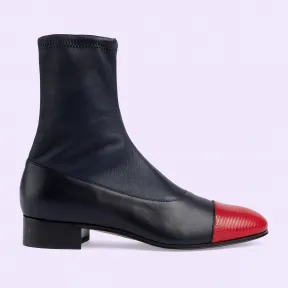 古驰/Gucci 鳄鱼皮细节男士靴子 725805-LAABO-6477