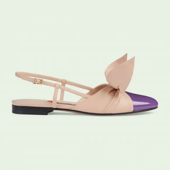 古驰/Gucci 女性后背带芭蕾平底鞋 729755-BNC80-5252