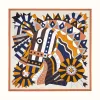 爱马仕/Hermes “庆典骏马”90厘米方巾 H003748SC10