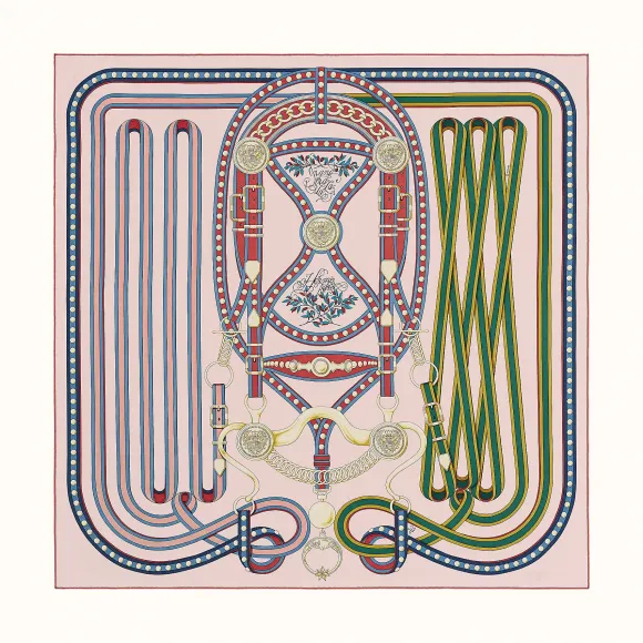 爱马仕/Hermes “盛大欢庆”90厘米方巾 H003778S-08