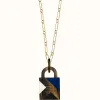 爱马仕/Hermes Amulette Laquee Padlock项链，大号 H057073FD02