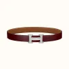 爱马仕/Hermes H 皮带扣&双面皮腰带32毫米 H064544CK05-H073967CAAX085