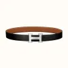爱马仕/Hermes H Martelee皮带扣&双面皮腰带32毫米 H064549CK05-H073967CAAA105